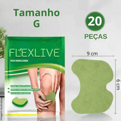 Adesivos Flexlive - O Tratamento Natural: Artrite, Bursite, Lombar, Muscular