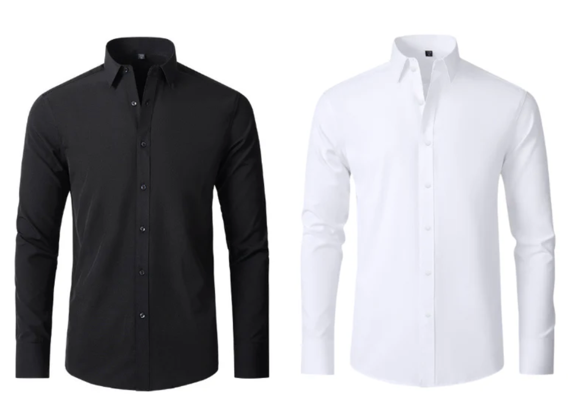 Camisa Social Ultra-Tech® Elasticidade e Sem amassados [COMPRE 1 & LEVE 2]