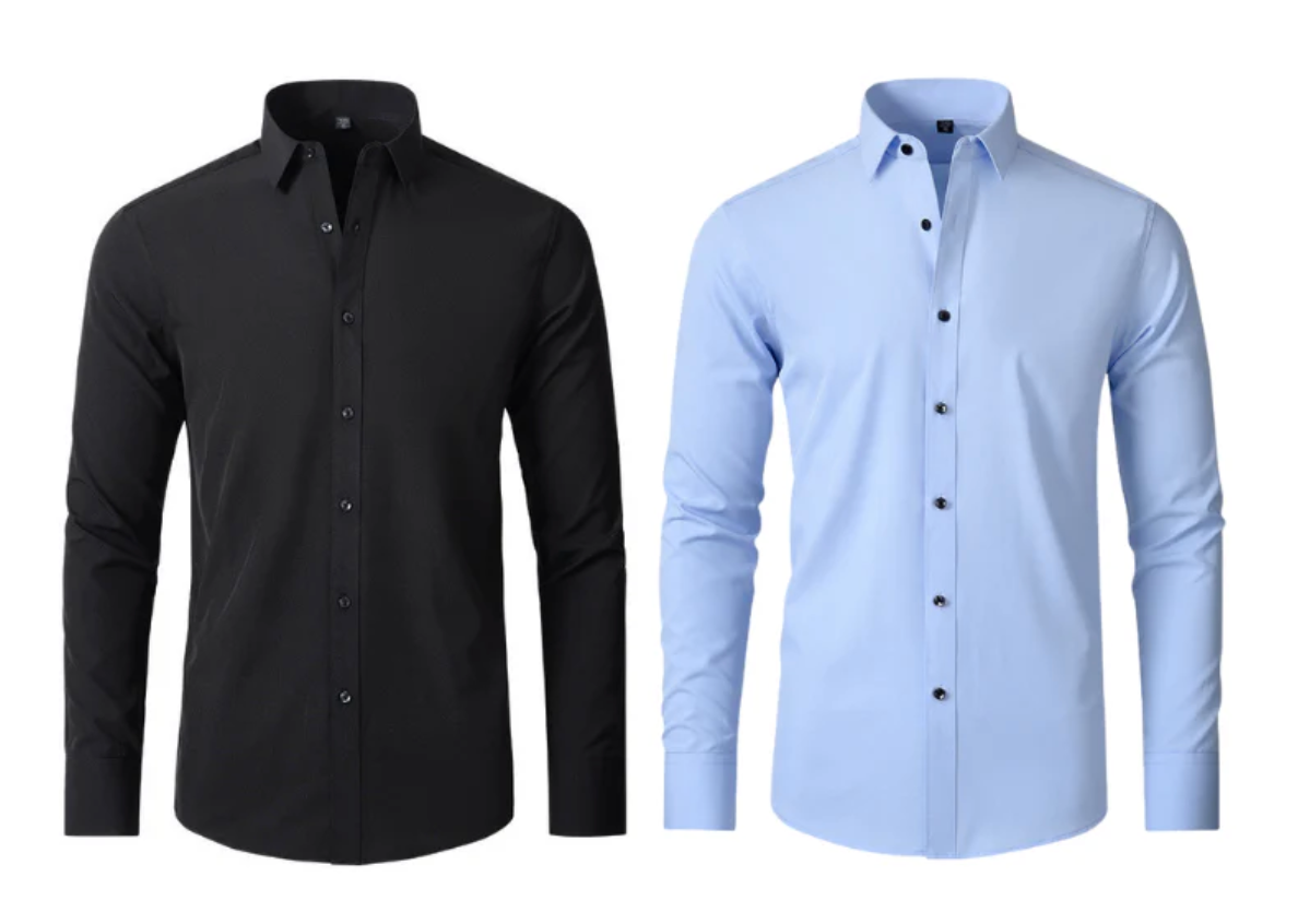 Camisa Social Ultra-Tech® Elasticidade e Sem amassados [COMPRE 1 & LEVE 2]