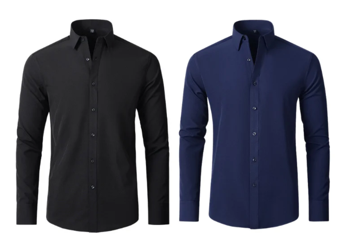 Camisa Social Ultra-Tech® Elasticidade e Sem amassados [COMPRE 1 & LEVE 2]