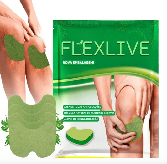 Adesivos Flexlive - O Tratamento Natural: Artrite, Bursite, Lombar, Muscular